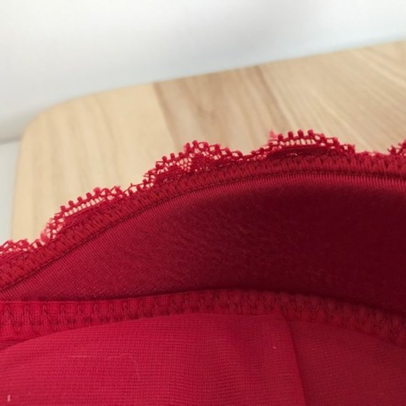 Red Lace Push-up Bra NWOT ~ 32B - Picture 8 of 12